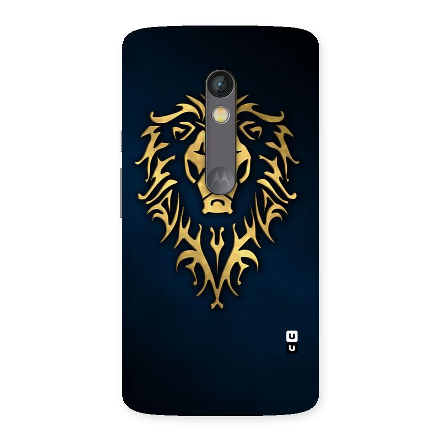 Beautiful Golden Lion Design Back Case for Moto X Play