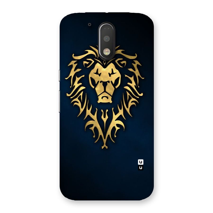 Beautiful Golden Lion Design Back Case for Motorola Moto G4