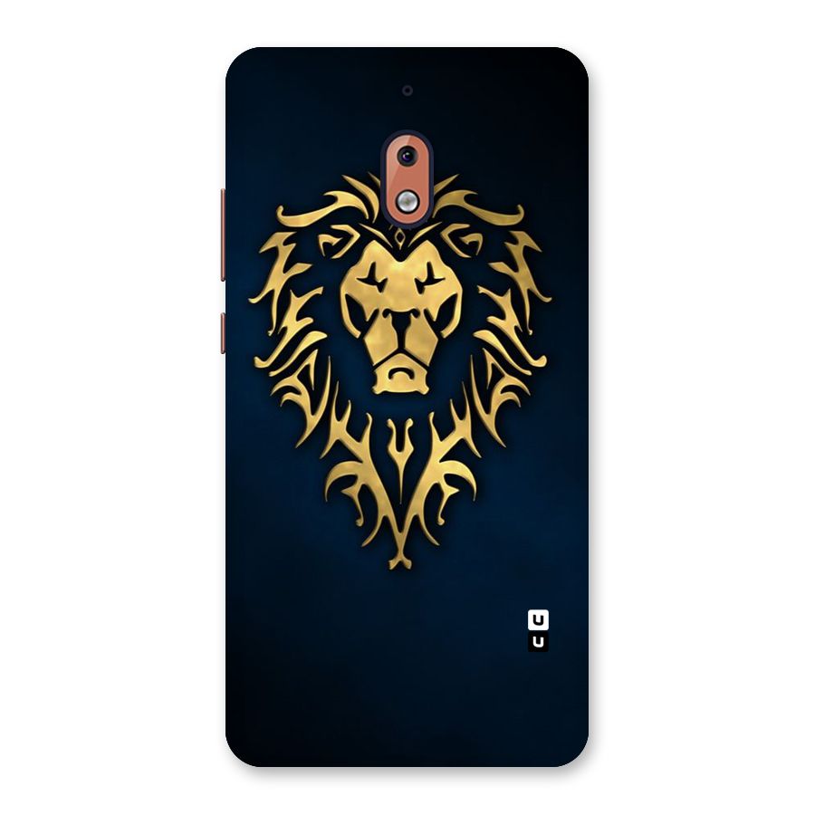 Beautiful Golden Lion Design Back Case for Nokia 2.1
