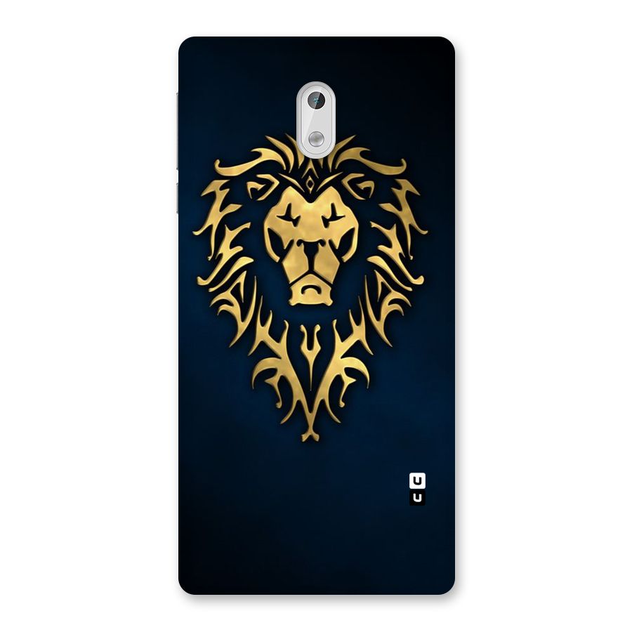 Beautiful Golden Lion Design Back Case for Nokia 3