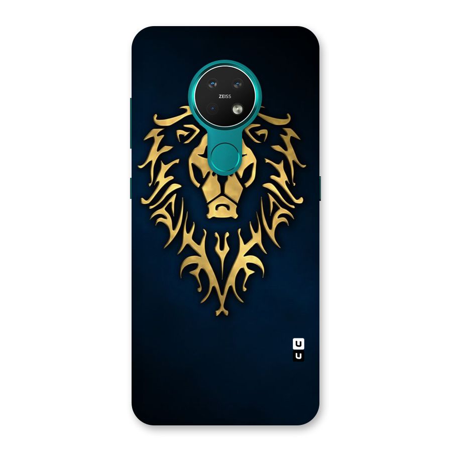Beautiful Golden Lion Design Back Case for Nokia 7.2