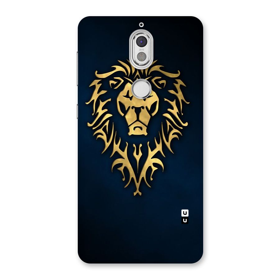 Beautiful Golden Lion Design Back Case for Nokia 7