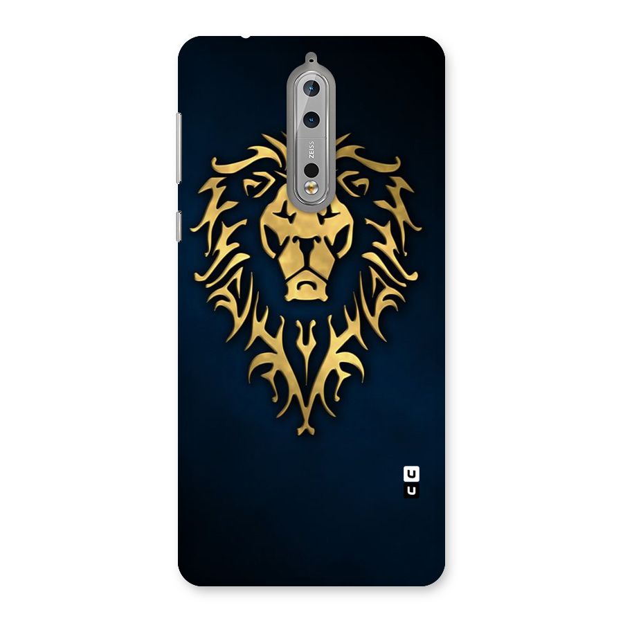 Beautiful Golden Lion Design Back Case for Nokia 8