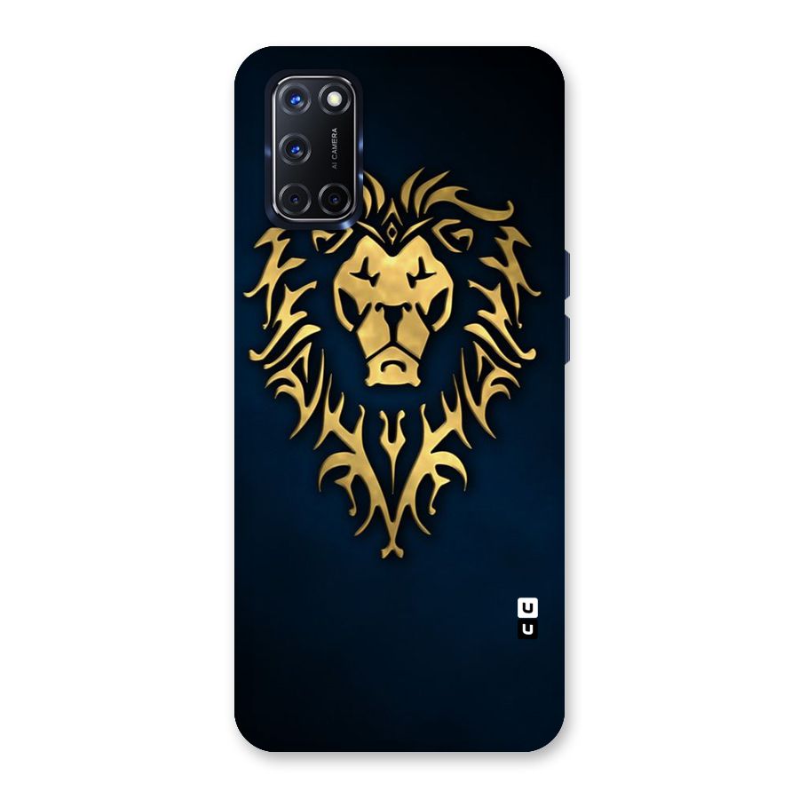 Beautiful Golden Lion Design Back Case for Oppo A52