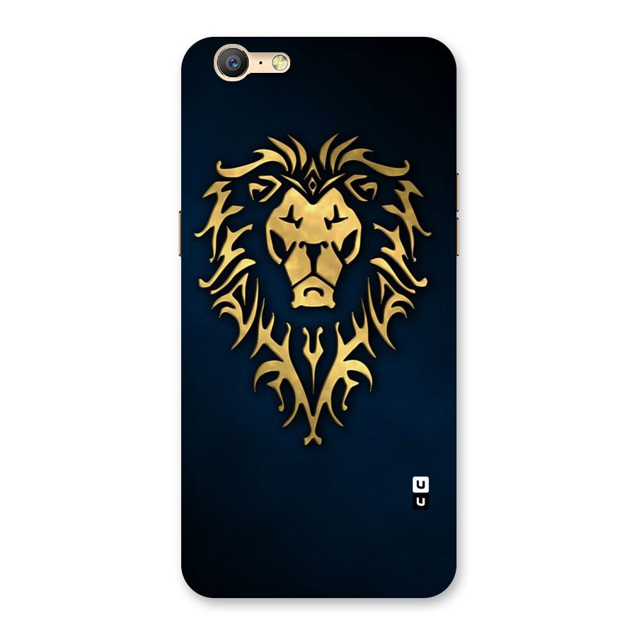 Beautiful Golden Lion Design Back Case for Oppo A57