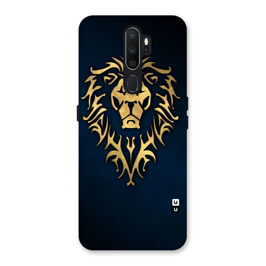 Beautiful Golden Lion Design Back Case for Oppo A5 (2020)