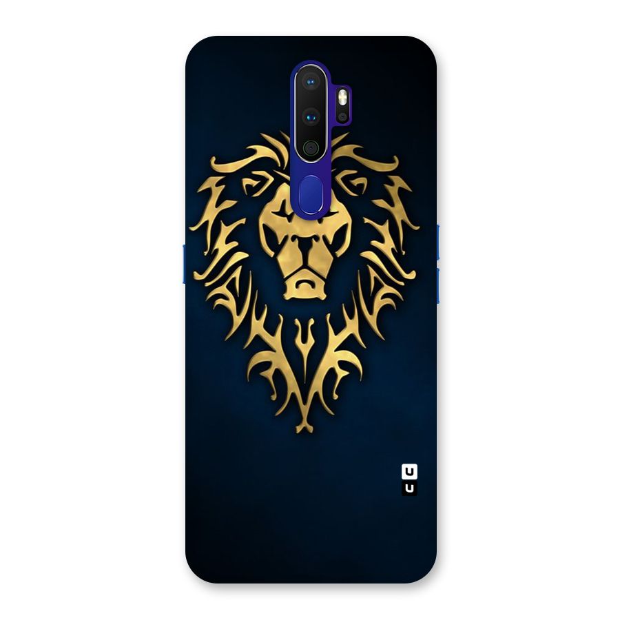 Beautiful Golden Lion Design Back Case for Oppo A9 (2020)