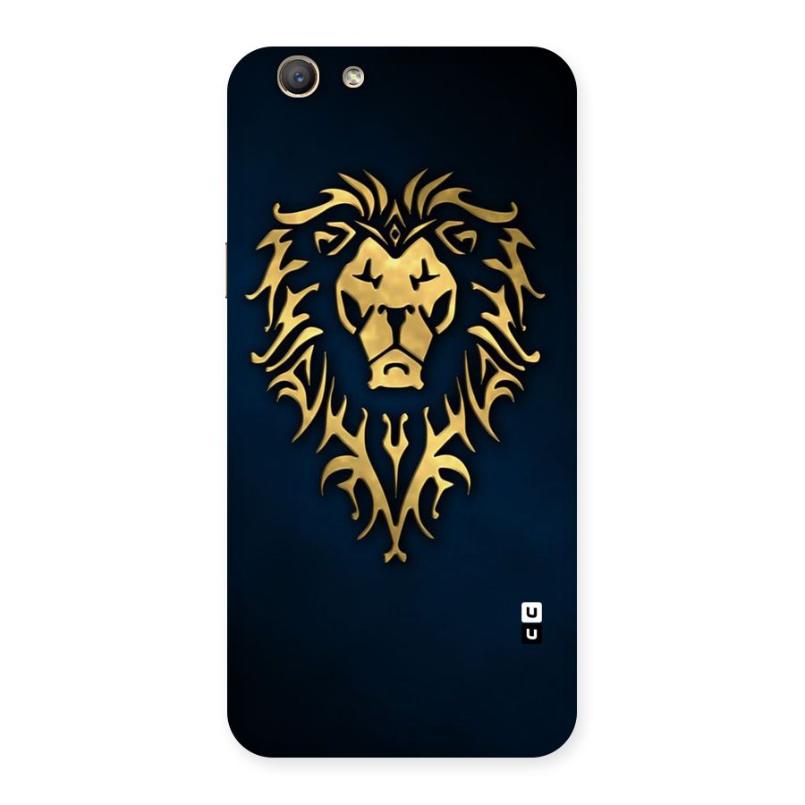 Beautiful Golden Lion Design Back Case for Oppo F1s