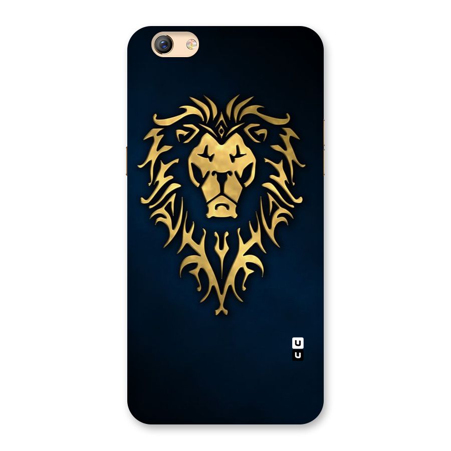 Beautiful Golden Lion Design Back Case for Oppo F3 Plus