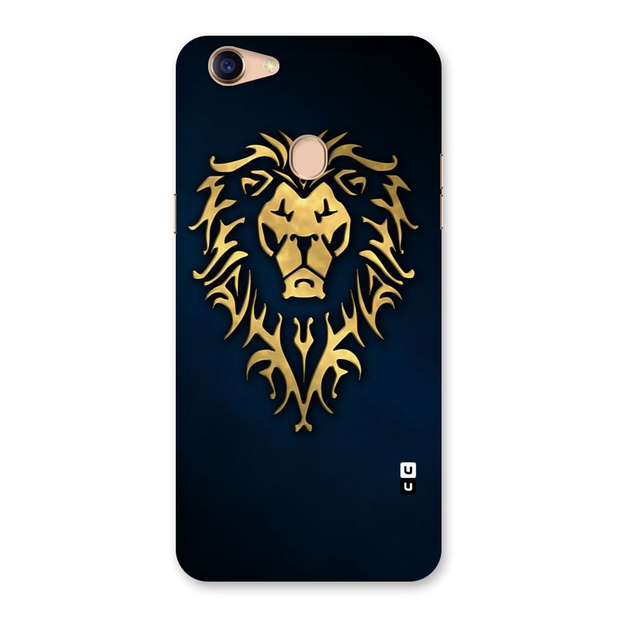 Beautiful Golden Lion Design Back Case for Oppo F5
