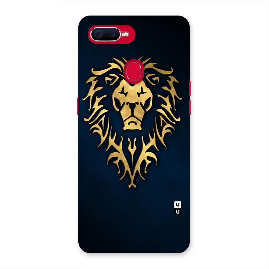 Beautiful Golden Lion Design Back Case for Oppo F9 Pro