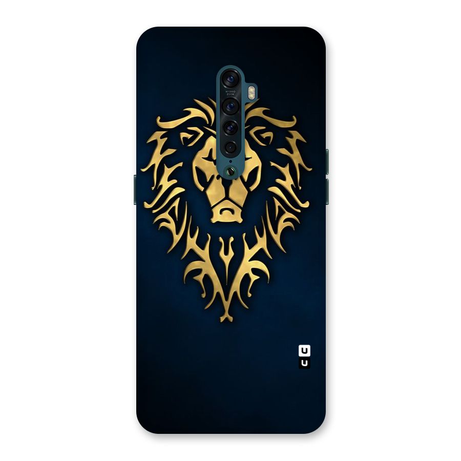 Beautiful Golden Lion Design Back Case for Oppo Reno2