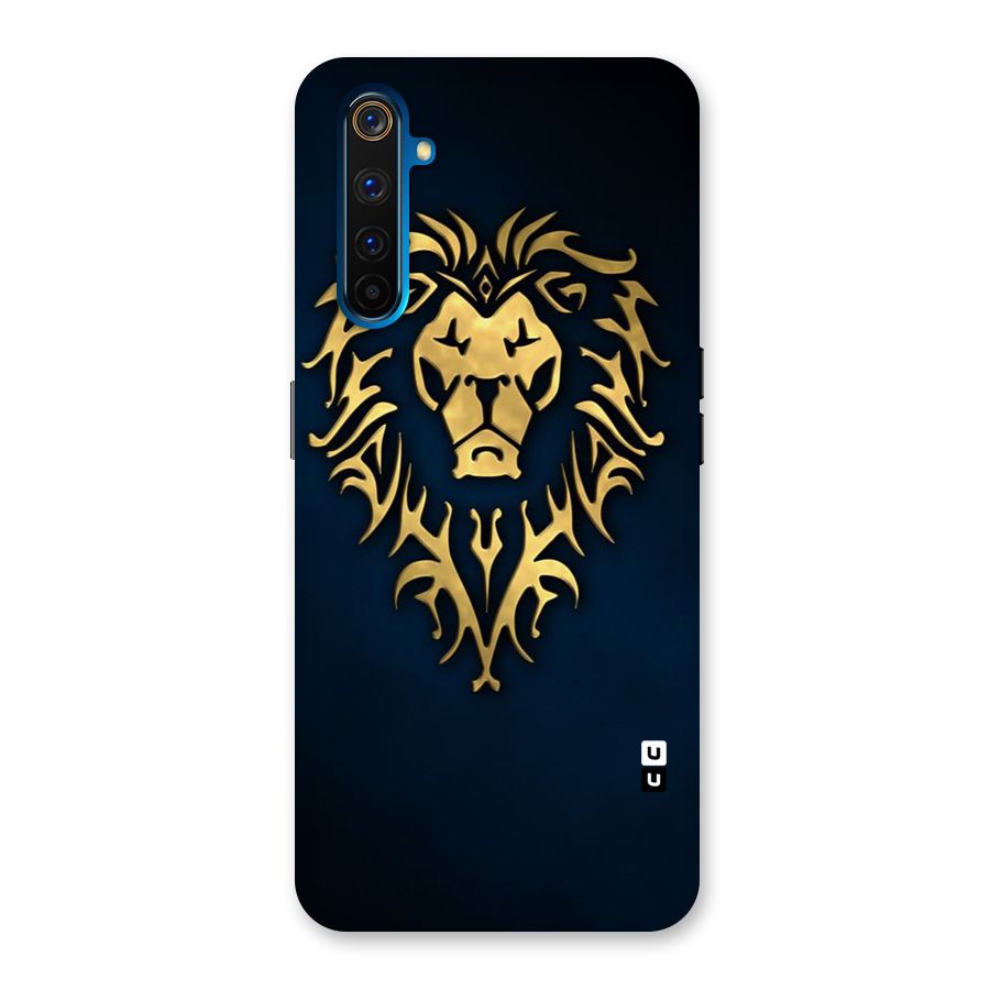 Beautiful Golden Lion Design Back Case for Realme 6 Pro