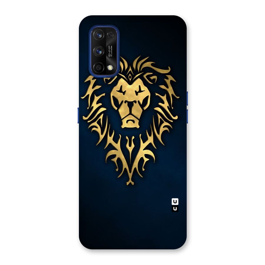 Beautiful Golden Lion Design Back Case for Realme 7 Pro
