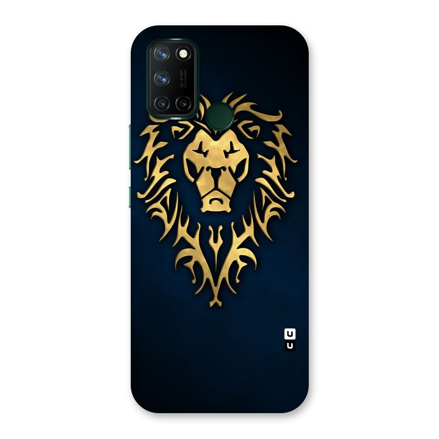 Beautiful Golden Lion Design Back Case for Realme 7i
