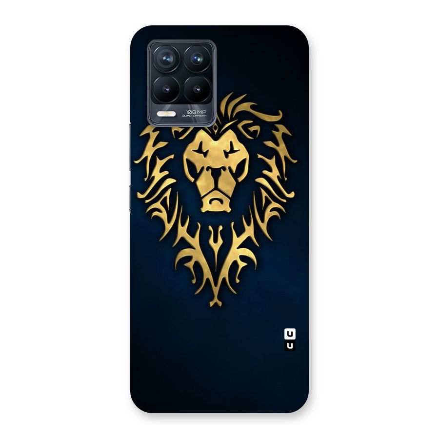 Beautiful Golden Lion Design Back Case for Realme 8 Pro