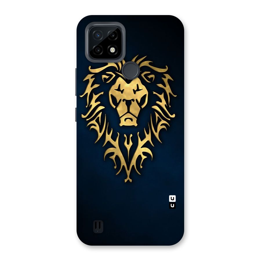 Beautiful Golden Lion Design Back Case for Realme C21
