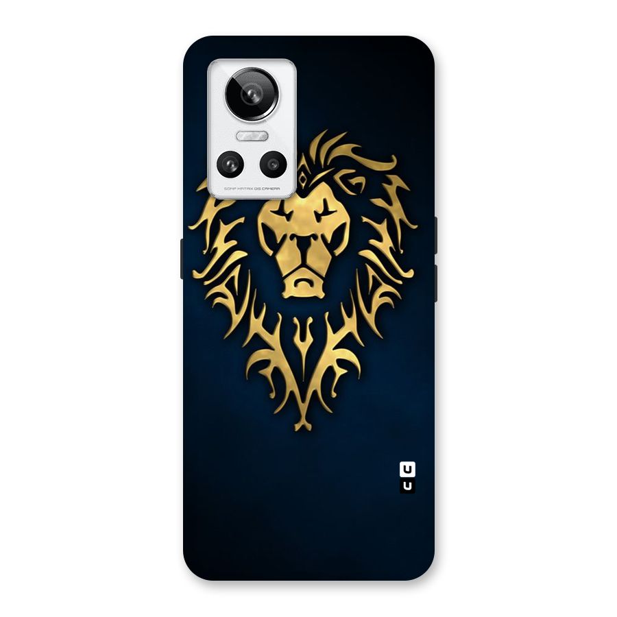 Beautiful Golden Lion Design Back Case for Realme GT Neo 3