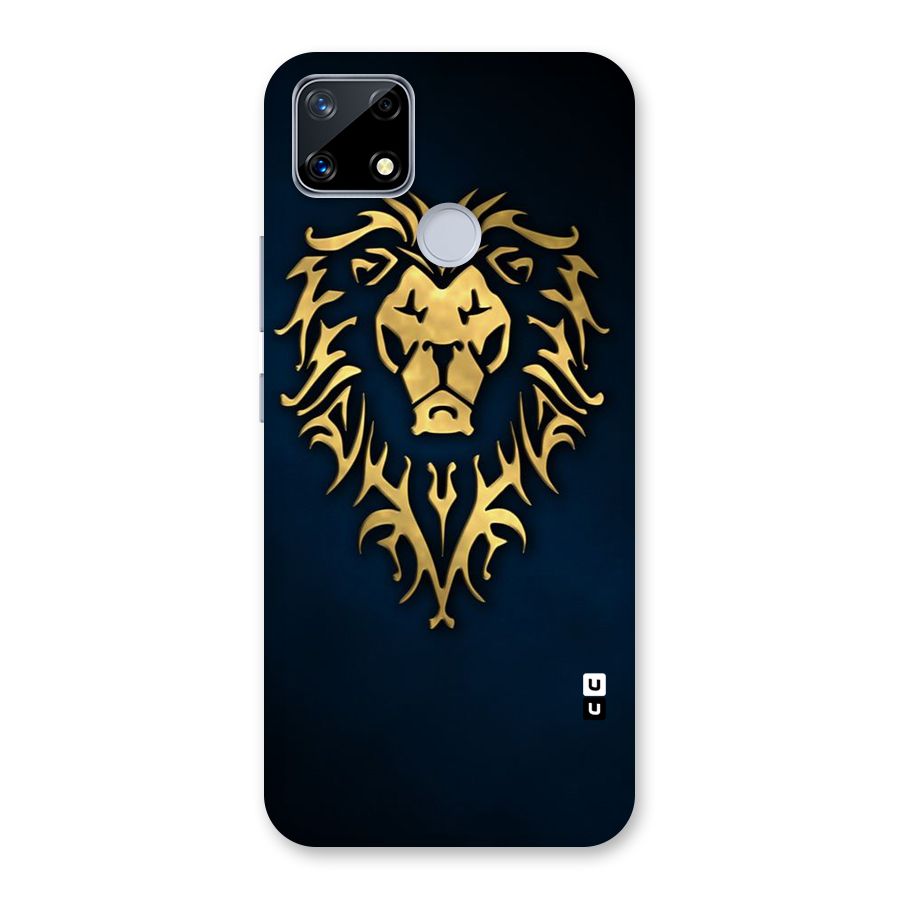Beautiful Golden Lion Design Back Case for Realme Narzo 20
