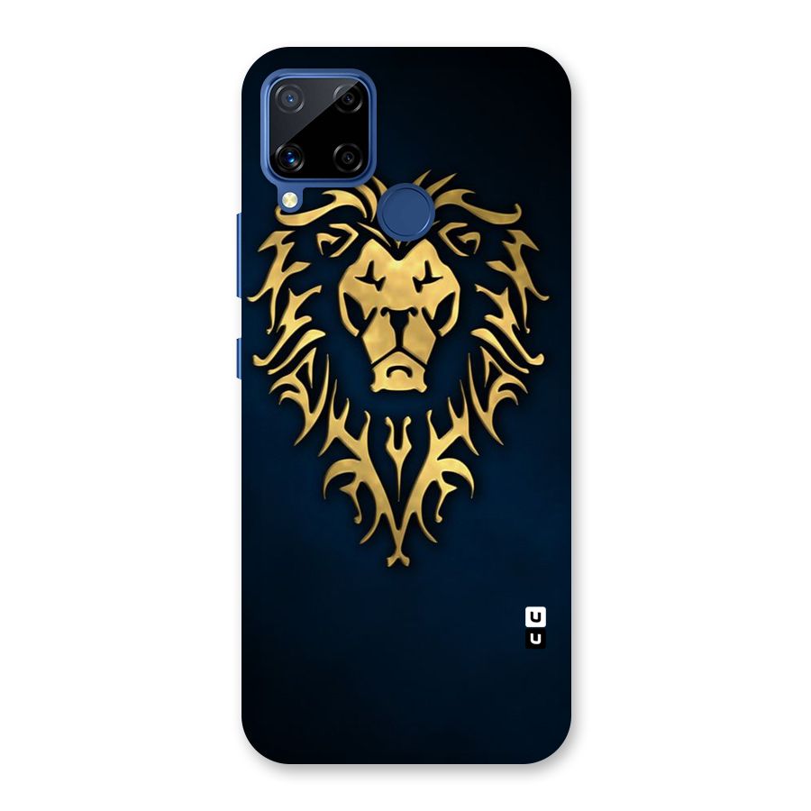 Beautiful Golden Lion Design Back Case for Realme Narzo 30A