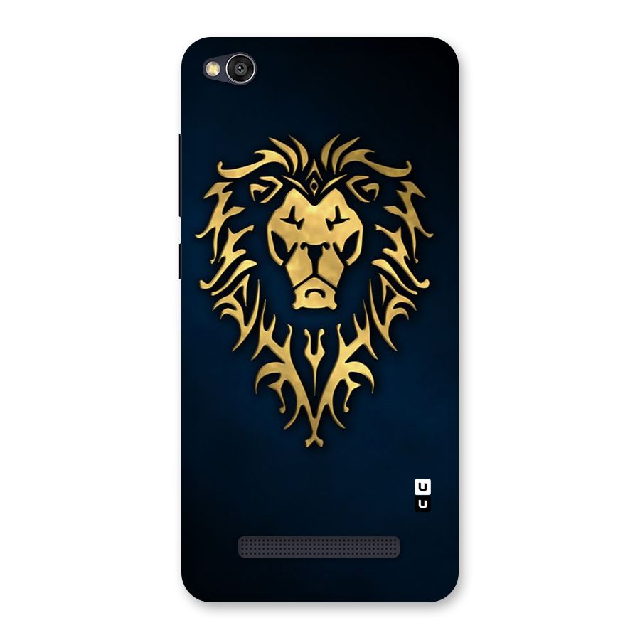 Beautiful Golden Lion Design Back Case for Redmi 4A