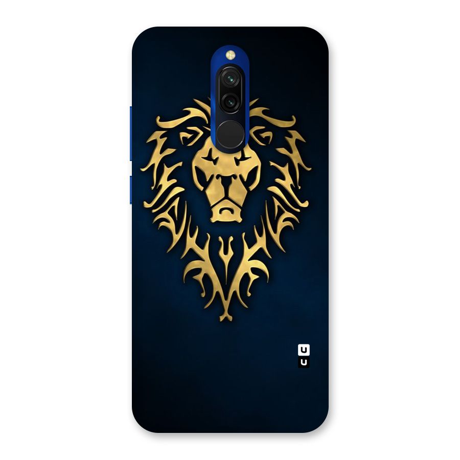 Beautiful Golden Lion Design Back Case for Redmi 8