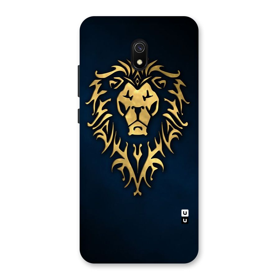 Beautiful Golden Lion Design Back Case for Redmi 8A