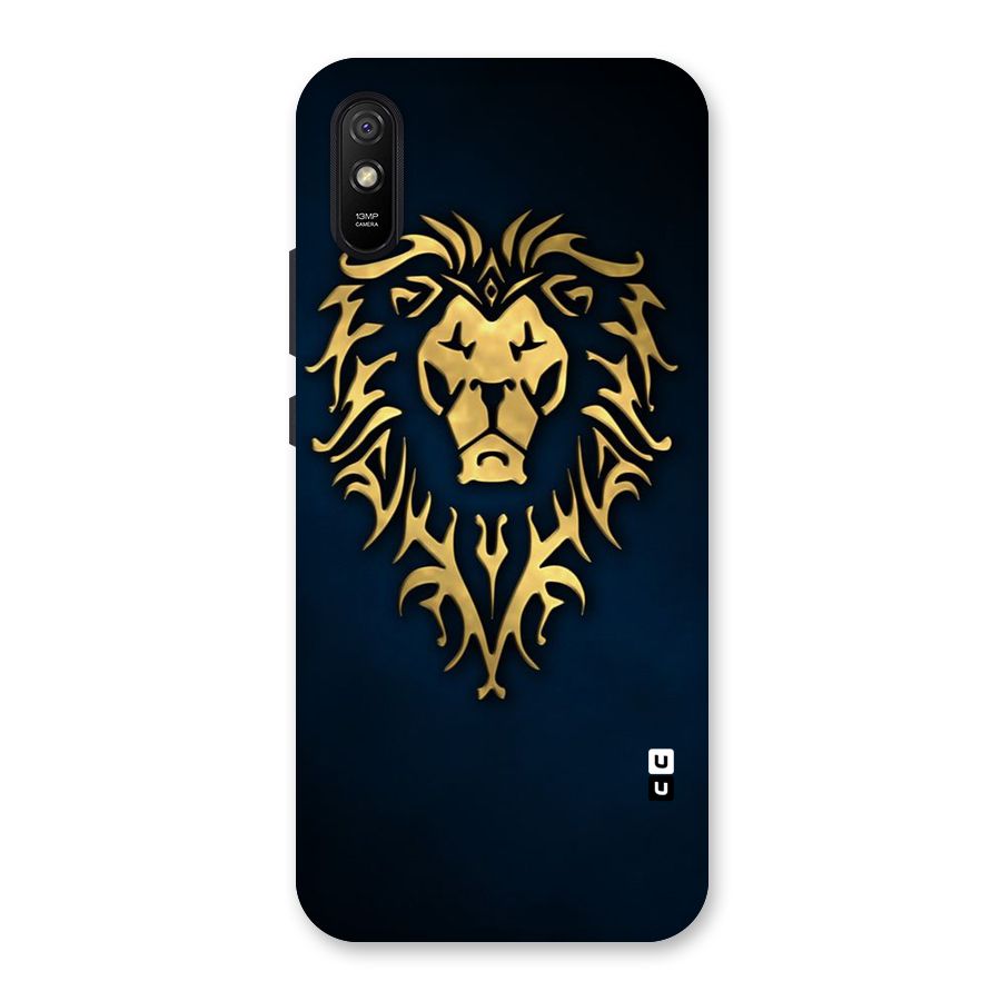 Beautiful Golden Lion Design Back Case for Redmi 9A