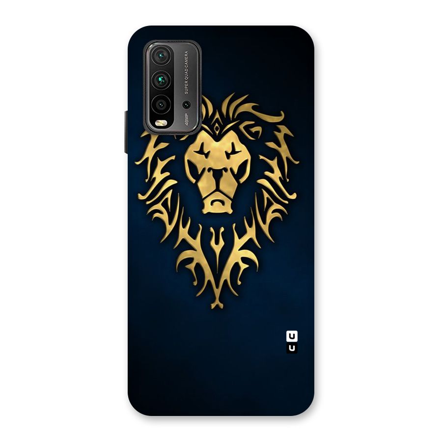 Beautiful Golden Lion Design Back Case for Redmi 9 Power