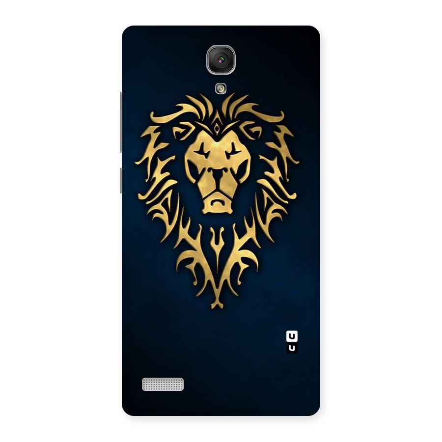 Beautiful Golden Lion Design Back Case for Redmi Note