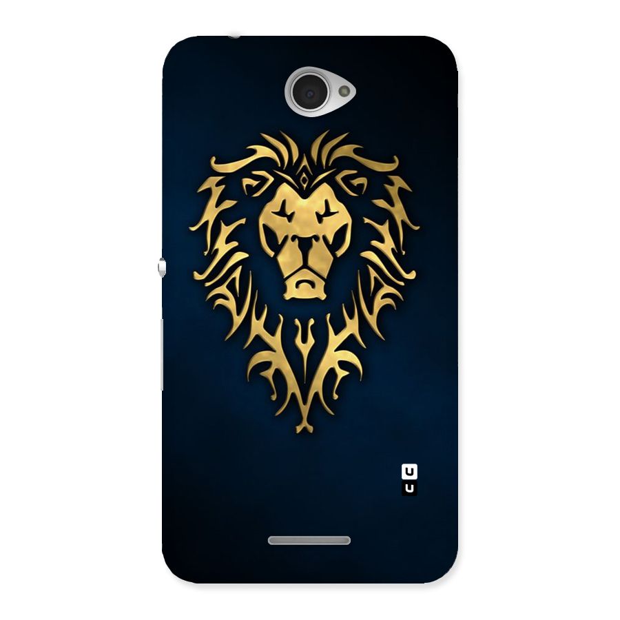 Beautiful Golden Lion Design Back Case for Sony Xperia E4