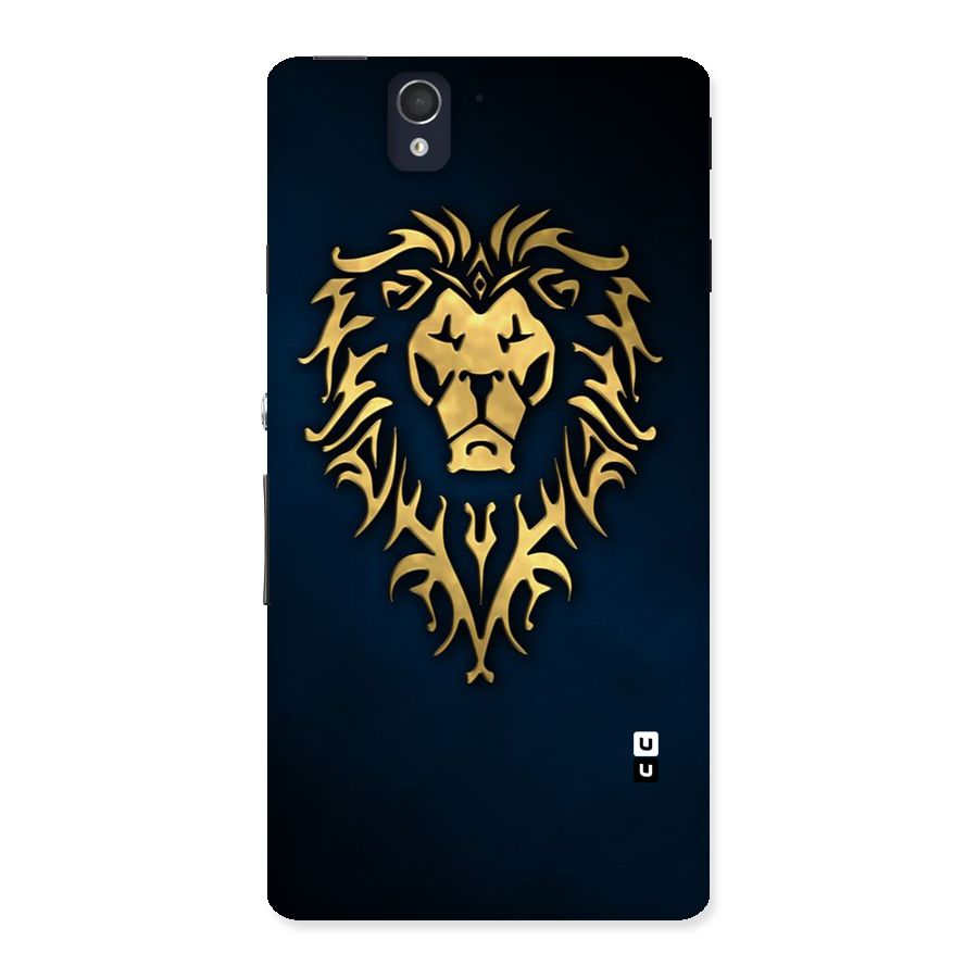 Beautiful Golden Lion Design Back Case for Sony Xperia Z