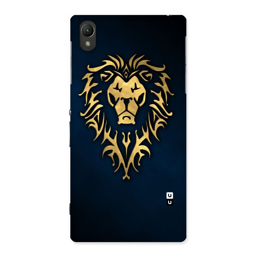 Beautiful Golden Lion Design Back Case for Sony Xperia Z1