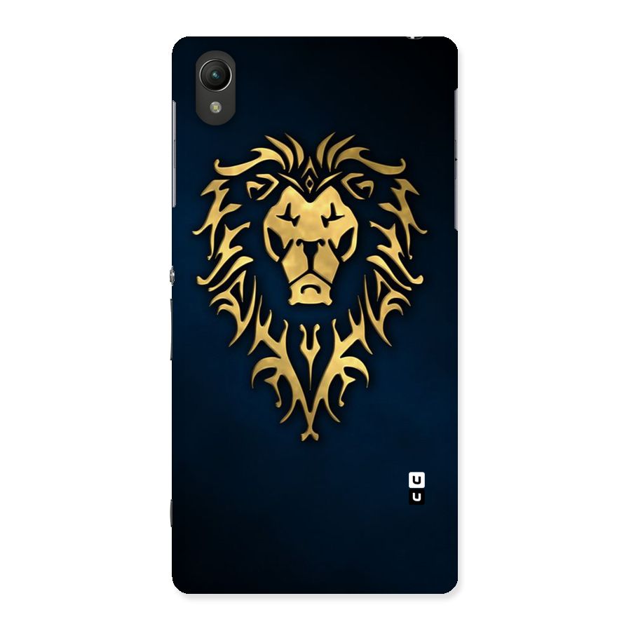 Beautiful Golden Lion Design Back Case for Sony Xperia Z2