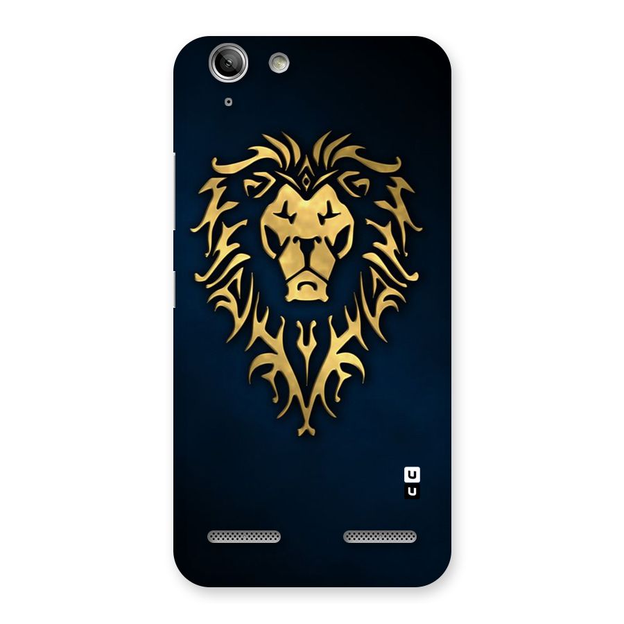 Beautiful Golden Lion Design Back Case for Vibe K5
