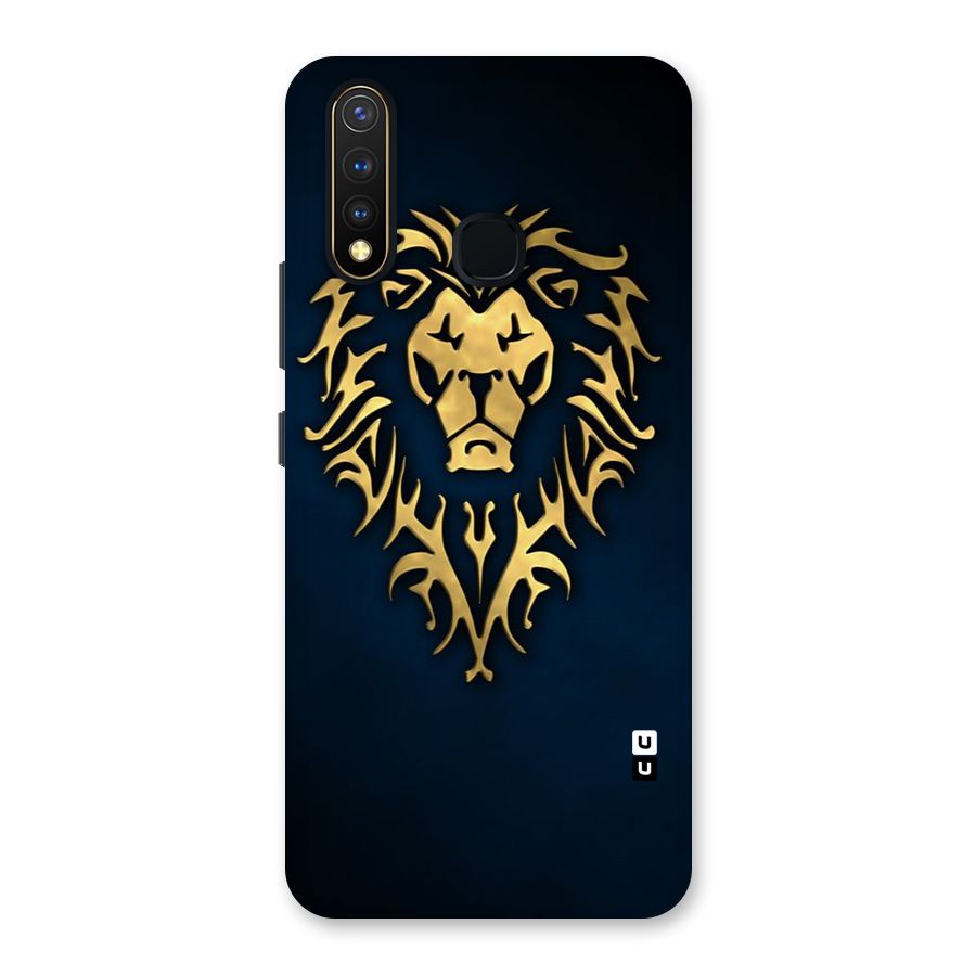 Beautiful Golden Lion Design Back Case for Vivo U20