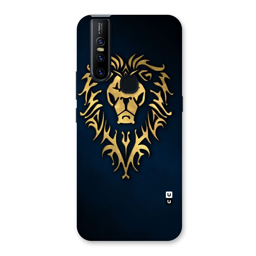 Beautiful Golden Lion Design Back Case for Vivo V15