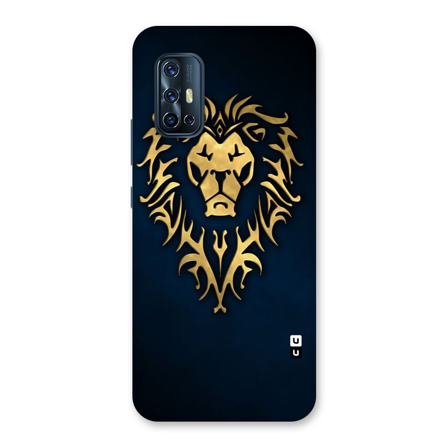 Beautiful Golden Lion Design Back Case for Vivo V17