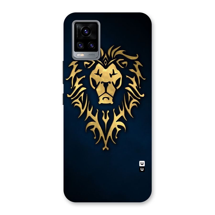 Beautiful Golden Lion Design Back Case for Vivo V20