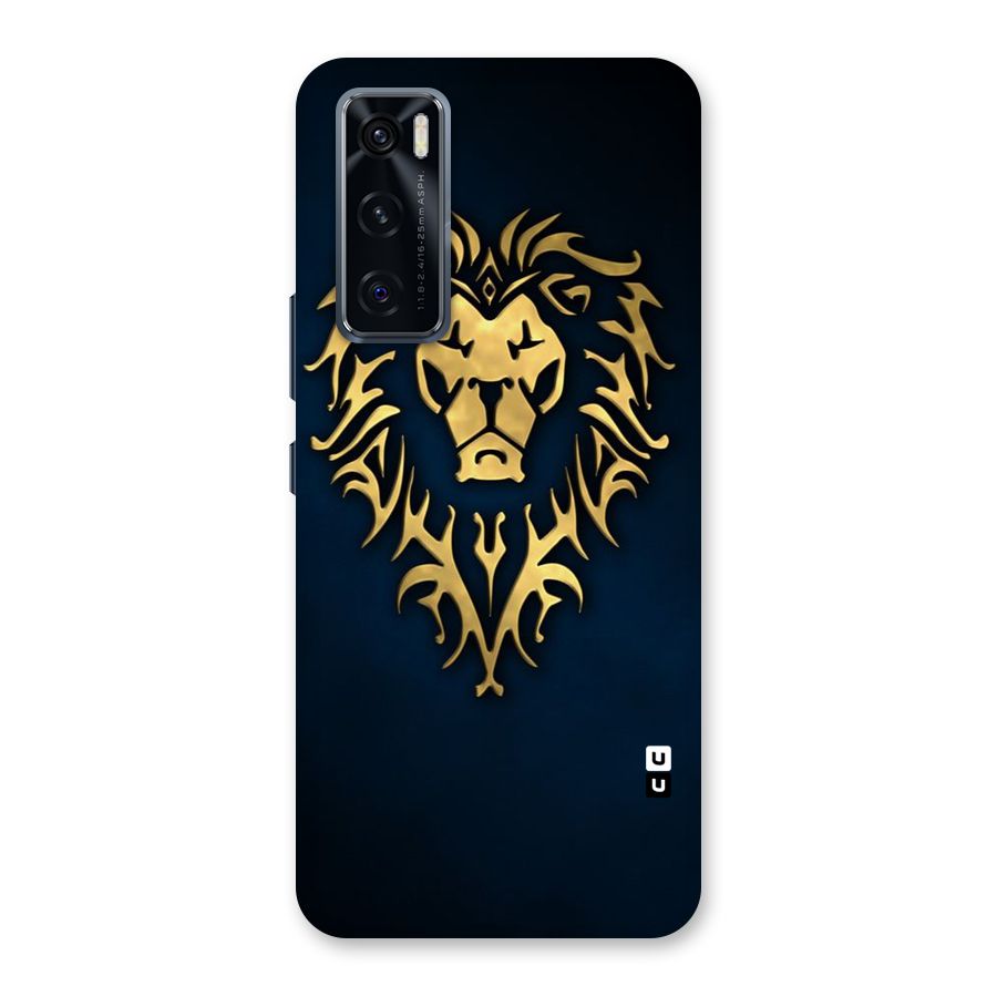 Beautiful Golden Lion Design Back Case for Vivo V20 SE