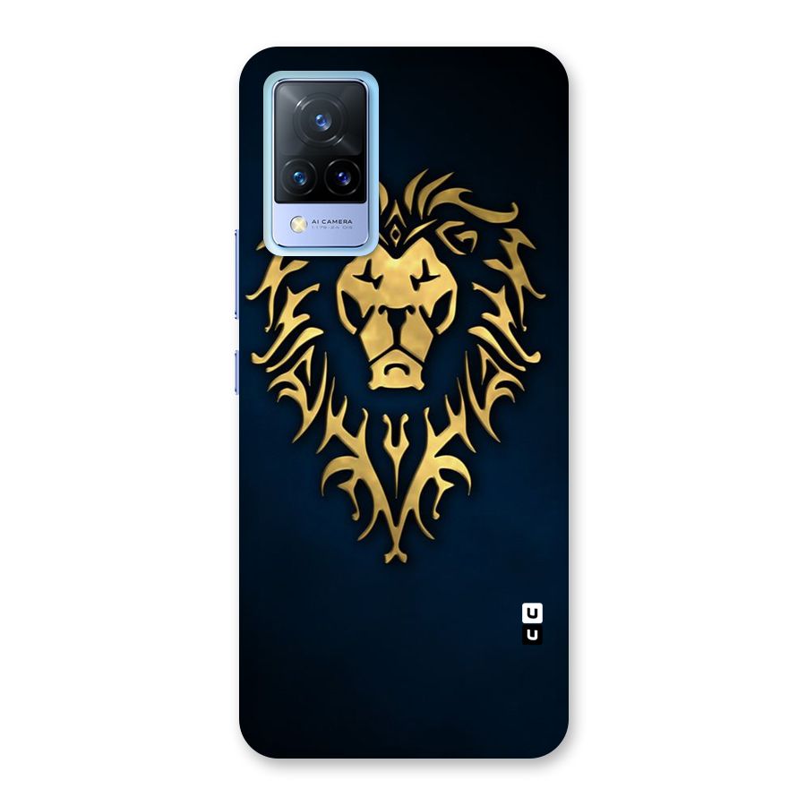 Beautiful Golden Lion Design Back Case for Vivo V21 5G