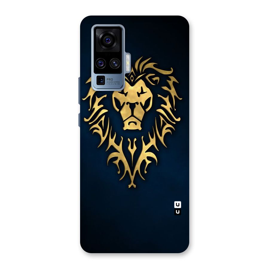 Beautiful Golden Lion Design Back Case for Vivo X50 Pro