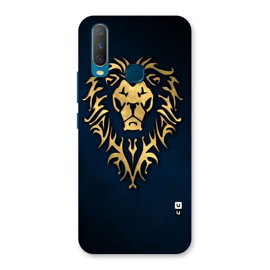 Beautiful Golden Lion Design Back Case for Vivo Y17