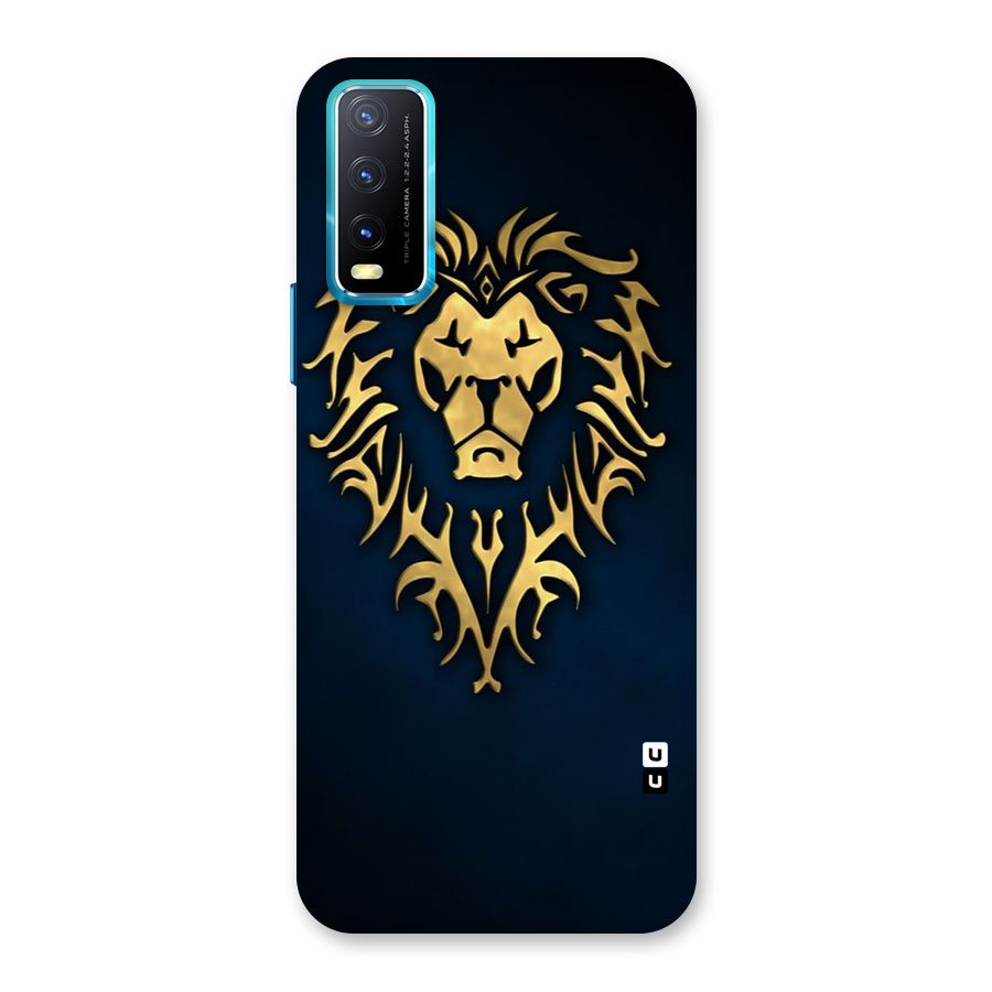 Beautiful Golden Lion Design Back Case for Vivo Y20A