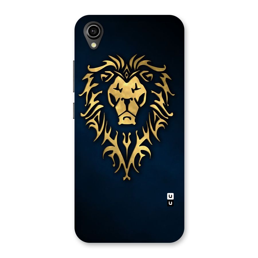 Beautiful Golden Lion Design Back Case for Vivo Y90