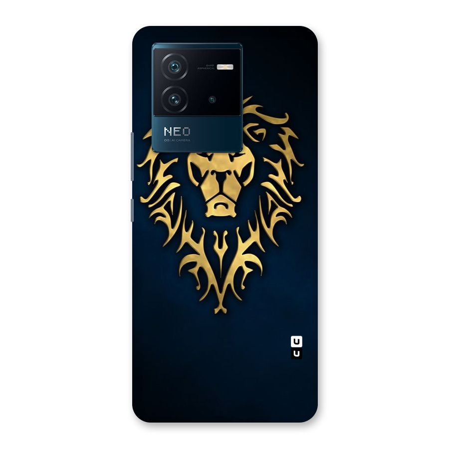 Beautiful Golden Lion Design Back Case for Vivo iQOO Neo 6 5G