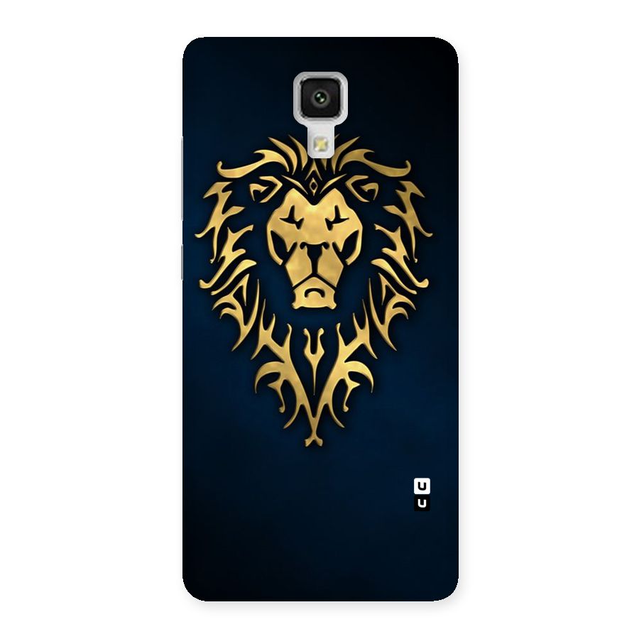 Beautiful Golden Lion Design Back Case for Xiaomi Mi 4