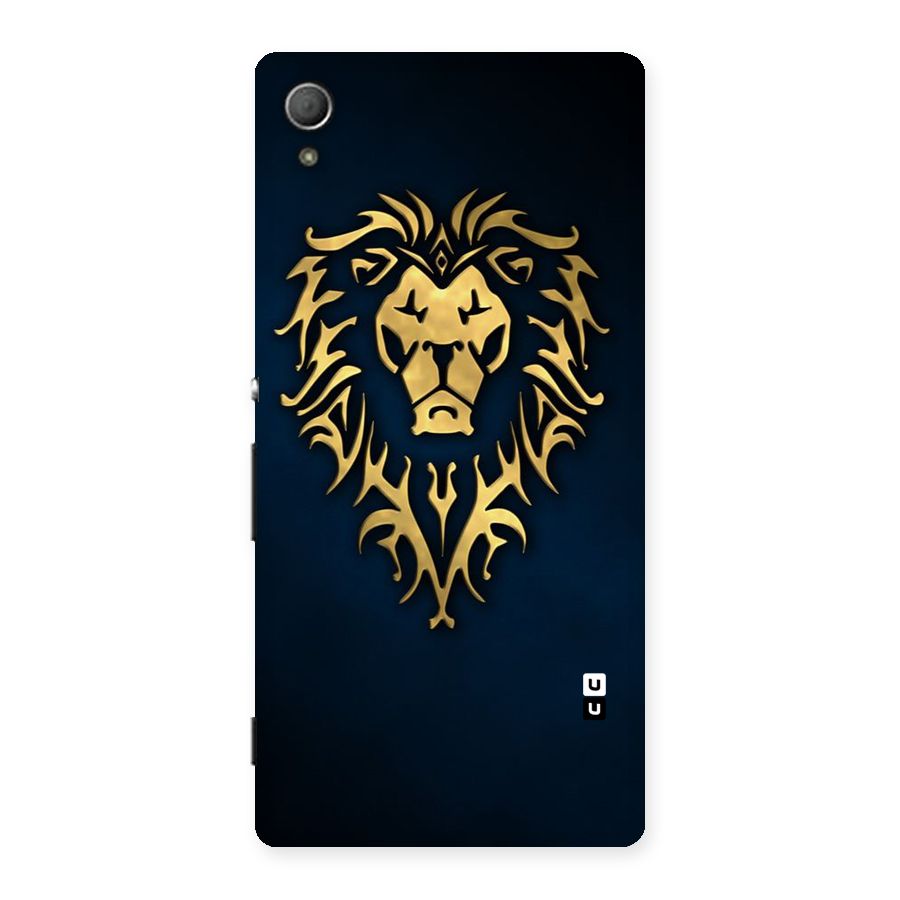 Beautiful Golden Lion Design Back Case for Xperia Z3 Plus