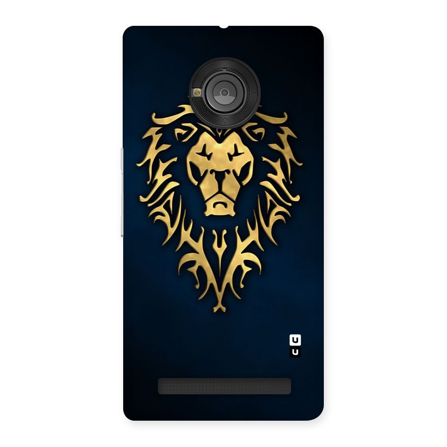 Beautiful Golden Lion Design Back Case for Yu Yunique