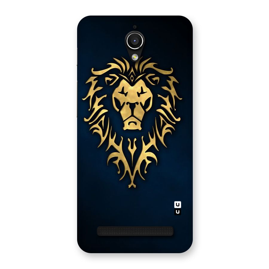 Beautiful Golden Lion Design Back Case for Zenfone Go